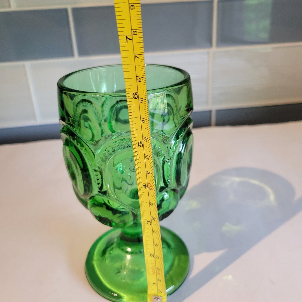 L. E. Smith Moon & Stars Water Goblet - Picture 5 of 8